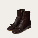 Livia Boots, glossy brown OUTLET